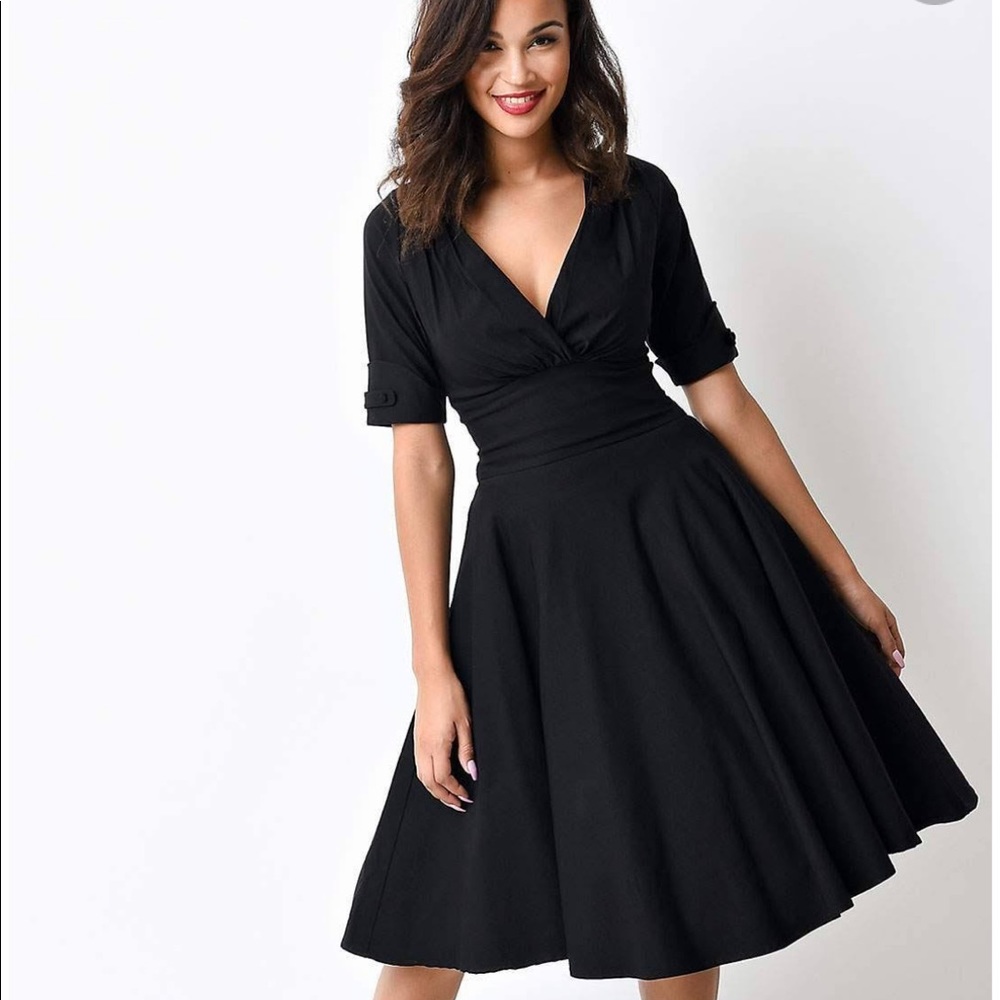 Unique Vintage (Med.) 1950s Delores Swing Dress